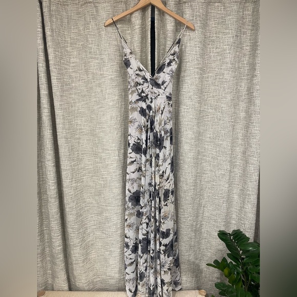 Astr the Label, full length floral print dress in lavender, medium - Picture 2 of 5